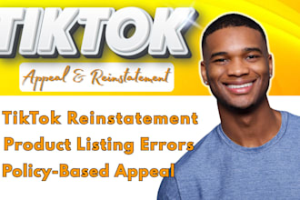 fix suspended tiktok permanent bans, product listing, and tiktok reinstatement