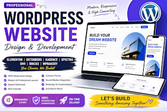 design, build, redesign or customize your wordpress site