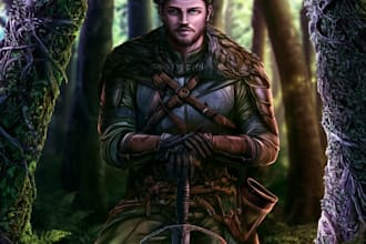 draw modern anime portraits or detailed fantasy story