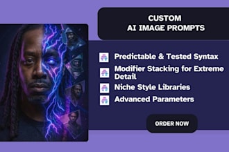 write custom midjourney prompts and dalle 3 image prompts