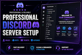 create and setup a professional discord server