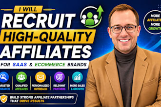 recruit high converting affiliates for your saas or ecommerce brand