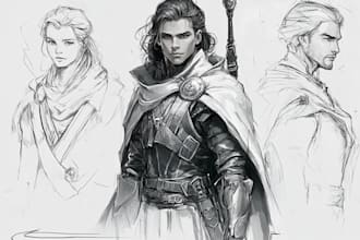 make rough sketch for your character or project