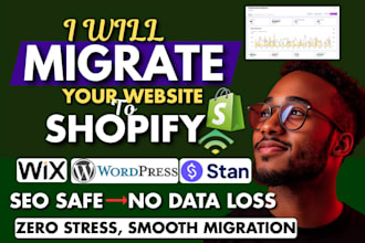 migrate woocommerce stanstore wix to shopify products customers orders SEO