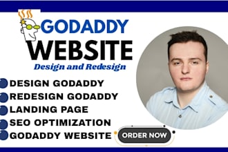 create godaddy design or redesign website godaddy ecommerce store