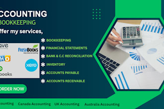 do bookkeeping, quickboks online, bank reconciliation