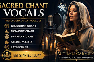 record gregorian chant, monastic chant, shamanic chant, sacred vocals, latin