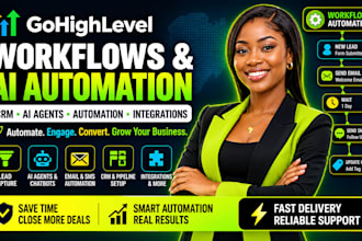 build gohighlevel workflow ai automation CRM ai agents ghl webinar funnel