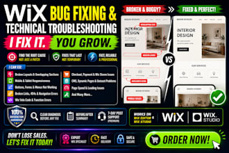 fix wix website bugs, broken layouts, and mobile responsiveness issues