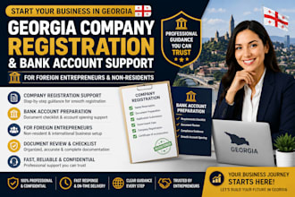 help you register a company in georgia and prepare for bank account opening