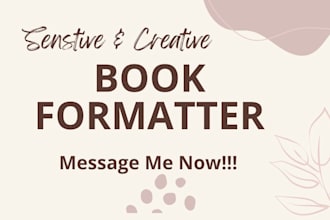 do kdp book, workbook, document formatting and layout design