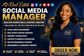 be your real estate social media manager realtor marketing and content creator