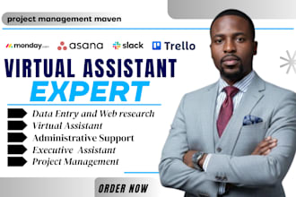 do executive and administrative virtual assistant task, data entry web research