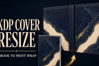 resize your ebook cover for KDP paperback and hardcover