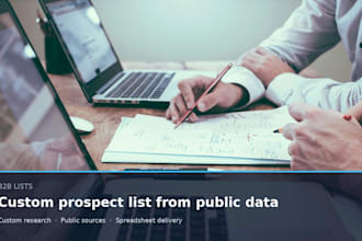 research a custom b2b prospect list from public data