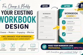 fix change and modify your existing workbook design