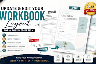 update and edit your workbook layout for a polished design