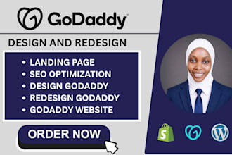 godaddy website design, godaddy website redesign godaddy website development