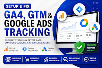 setup fix google ads tracking GTM ga4 and ecommerce conversion tracking