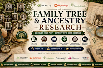 create your family tree ancestry research personalized genealogy