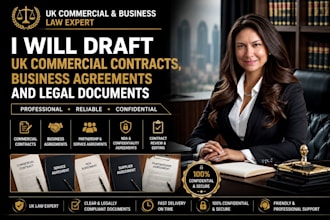 draft UK commercial contracts, business agreements and legal documents