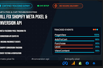 setup or fix shopify meta pixel and facebook conversion API