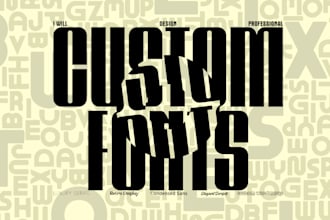 create a custom font or convert hand lettering to font