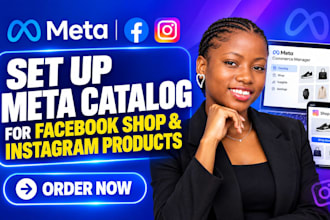 set up meta catalog for facebook shop and instagram products