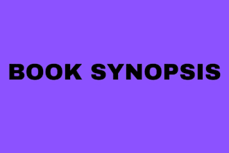 write a professional book synopsis, summary and query letter