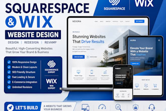 squarespace website design squarespace redesign wix website design wix redesign