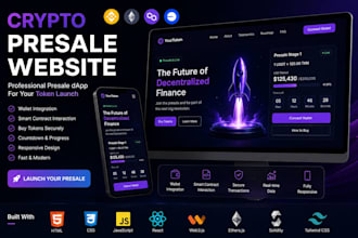 build a crypto presale website with web3 wallet integration