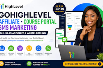 setup gohighlevel affiliate ghl course portal ghl membership SMS marketing