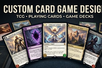 design custom card game cards and decks