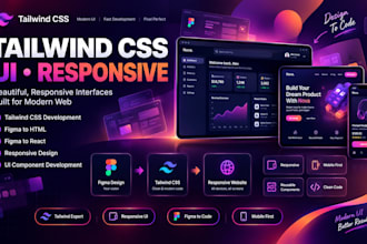 build responsive tailwind CSS websites and UI