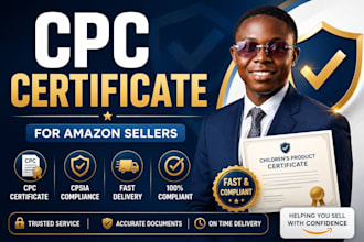 provide CPC certificate and cpsia compliance for your amazon product