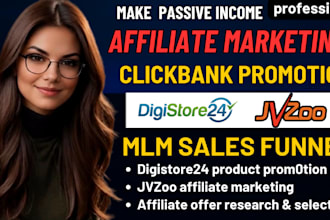 do clickbank affiliate promotion, digistore24, jvzoo, mlm promotion, tiktok shop