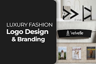 design a luxury fashion logo and brand identity
