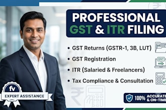 prepare and file your itr and gst returns
