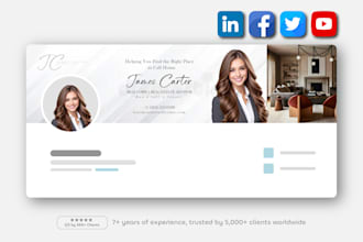 design a professional linkedin banner for personal branding