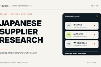 research japanese suppliers brands and wholesale candidates