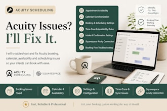 fix acuity scheduling booking and calendar issues