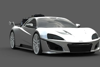 do 3d car model vehicle design part automotive rc car body kits cad 3d printing