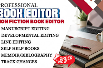 do nonfiction novel editing, developmental edit and proofreading