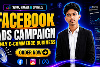 manage facebook ads campaign for ecommerce business