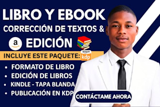 editaré, corregiré y maquetaré tu libro para amazon KDP
