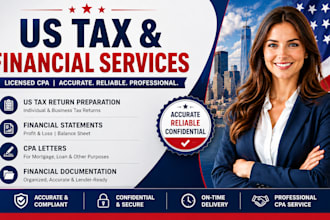 prepare US tax return and financial statements as a licensed CPA