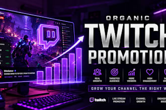 promote and embed your twitch livestream to increase visibility and engagement
