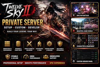 build, setup and customize a twelve sky 2 private server