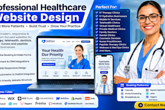 design iv therapy iv hydration telehealth dentist dorctor nurse peptide website