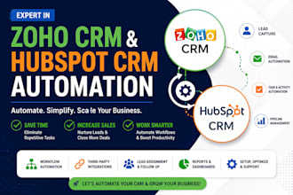 do zoho crm , hubspot  crm automation